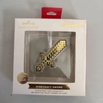 Hallmark 2021 Premium Minecraft Gold Sword Christmas Tree Ornament Mojang Nib!. Fixed Price $15.00.
