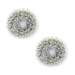 Melrose Flocked Pine Candle Ring Wreath, Set Of 2, Green/brown - 76631DS. Fixed Price $54.99.