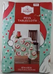 Holiday Time Santa Peva Tablecloth Rectangle 60IN X 84IN. Fixed Price $19.99.