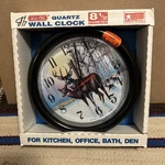 Vtg Acu-rite Quartz Deer Wall Clock 8.5 New Made In Usa. Fixed Price $19.80.