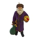 Vtg Hallmark Keepsake Ornament 1995 Merry Olde Santa No. 6 In Series Purple Coat. Fixed Price $11.97.