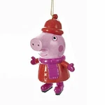 Kurt Adler Peppa Pig Wearing Winter Coat & Scarf Blow Mold Christmas Ornament. Fixed Price $8.88.