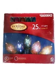 Holiday Living 25CT C7 Christmas Lights Indoor/outdoor Ft Tested Retro Style. Fixed Price $15.98.