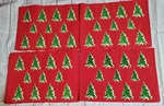 Newbridge Christmas Tree Red Placemats 19" X 13" Cotton Rayon Set Of 4 Rectangle. Fixed Price $14.95.