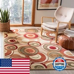Safavieh Lyndhurst Collection Area Rug 7 Square Ivory Multi Mid-century. Fixed Price $180.16.