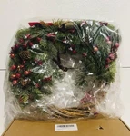 Natural Rustic 12 Artificial Christmas Winter Wreath With Pinecones Berries New. Fixed Price $22.32.