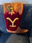 New Yellowstone 1886 Dutton Ranch Christmas Stocking 17". Fixed Price $15.99.