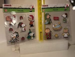 Peanuts Christmas Window Clings - 2 Sets Charlie Brown Snoopy Woodstock Linus. Fixed Price $19.99.
