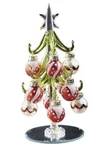 Lsarts Glass Christmas Tree With Ornament Balls, Red, 6 Inch, Gift Box New. Fixed Price $16.95.