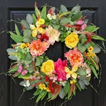 Chrisxiao Spring Wreaths For Front Door 24 Inch Artificial Butterfly W.... Fixed Price $53.47.