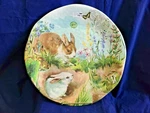 Michel Design Works Melamine Serveware Bunny Hollow Large Round Platter 18" Tray. Fixed Price $49.99.