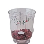 Pfaltzgraff Winterberry Candle Hurricane Lighting Tealight Glass Holder. Fixed Price $16.99.