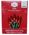 Holiday Time Christmas Lights Red 100 Mini Outdoor & Indoor Top Quality. Fixed Price $9.90.