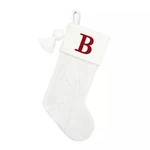 St. Nicholas Square Cable Knit 21 Inch Letter Monogram Christmas Stocking. Fixed Price $16.92.