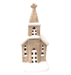 Burton + Taupe White Snowy Ceramic Small Christmas Led Light New. Fixed Price $23.20.