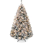 Best Choice Products Pre-lit Artificial Christmas Tree, 6FT Snow Flocked Desi.... Fixed Price $165.08.