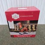 New 9 Ft Clydesdale Horse Large Christmas Inflatable & Lights Up - Holiday Time. Fixed Price $159.99.