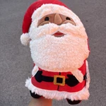 Wondershop Santa Shaped Faux Shearling Christmas 15" Throw Pillow #C787. Fixed Price $9.07.