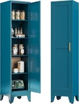 67" Tall Pantry Storage Cabinet With Adjustable Shelves For Kitchen, Living Room. Fixed Price $129.99.