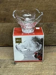 Mikasa Crystal Christmas Night 6" Footed Bowl Candy Dish Tree & Star. Fixed Price $9.74.