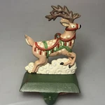 Midwest Importers Reindeer Stocking Hanger Metal Christmas Multicolor Mantel. Fixed Price $57.77.