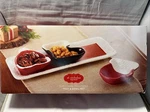 New St. Nicholas Square Christmas Traditions Tray And Bowl Set Hat, Mitten, Boot. Fixed Price $14.99.