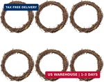 Small Round Grapevine 6 Inch Rattan Wreaths For Crafts Spring Christmas. Fixed Price $16.86.