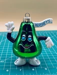 Vintage Kisses Glass Christmas Tree Ornament 1998 Green. Fixed Price $7.75.