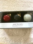 Pre-owned With Box Jason Wu- Glass Ornament Balls Holiday Christmas Set Of 3. Fixed Price $25.99.