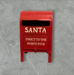 Letters To Santa Red Metal Christmas Mailbox Wish List Direct North Pole. Fixed Price $18.00.