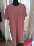 Women's Members Mark Soft Pink Dress With Pockets Very Stretchy Size: Xxl. Fixed Price $6.99.