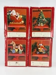 4 Vtg Windsor Collection Christmas Stocking Hanger Cast Iron Santa Rocking Horse. Fixed Price $74.00.