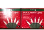 Boxes Merry Brite Christmas Holiday 200CT Mini String Lights Clear Set. Fixed Price $37.99.
