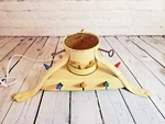 Vintage Metal Noma Electric Light Up Christmas Tree Stand Mother Goose Works!. Fixed Price $99.99.