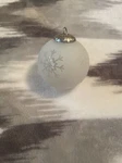 Home Interiors Christmas Snowflake Ball Ornament Glass. Fixed Price $11.36.