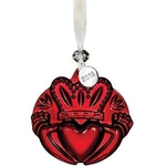Waterford 2018 Claddagh Ornament, Red 3". Fixed Price $139.00.