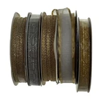 Vintage Offray Woven Ribbon Set Metallic Sheer Gold Silver Crafts Decor Clothing. Fixed Price $29.99.