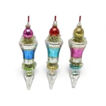 Pre-order 7.5" Retro Sphere Ornaments Set Of 3 Christmas Decor *ships 9/2026*. Fixed Price $50.00.