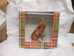 Sandicast "tan Chihuahua Dog W/ Red & Green Bowtie" Ornament New. Fixed Price $20.75.
