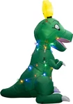 T-rex Dinosaur Inflatable Indoor Outdoor Christmas Holiday Light Decoration. Fixed Price $40.99.