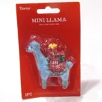 Darice Mini Llama Collectible Figure Figurine Christmas Packages 2.75" Blue. Fixed Price $6.00.