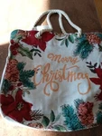 Bags Christmas Theme Burlap Tote/ Large Gift Renshun Brand New. Nice Thick. Fixed Price $24.99.