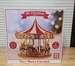 New Nib Mr. Christmas Very Merry Carousel Musical Animated Decoration. Fixed Price $155.00.