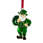 Northlight 3.5" Green And Brass-plated Irish Santa Claus Christmas Ornament. Fixed Price $19.49.