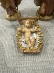 Fontanini 1991 Baby Jesus & Manger Nativity Figurine Set, Hand Painted Resin. Fixed Price $38.95.