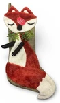 Holiday Time Burlap Woodland Fox 21.5IN Christmas Stocking. Fixed Price $14.99.