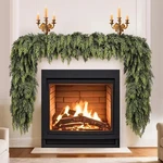 Christmas Cedar Garlands Soft Thick Lush Faux Artificial Real Touch Feel Ever.... Fixed Price $45.07.
