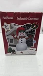 Holiday Funfanso Giant Snowman 7 Ft Lighted Christmas Airblown Inflatable. Fixed Price $32.17.