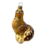 Brown Spotted Life Polish Blown Glass Christmas Ornament Decoration. Fixed Price $37.98.
