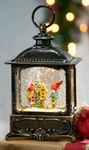 New Gerson International 10" Lighted Water Lantern Cardinal Christmas Snow Globe. Fixed Price $40.85.